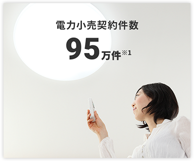 電力小売契約件数 95万件※1